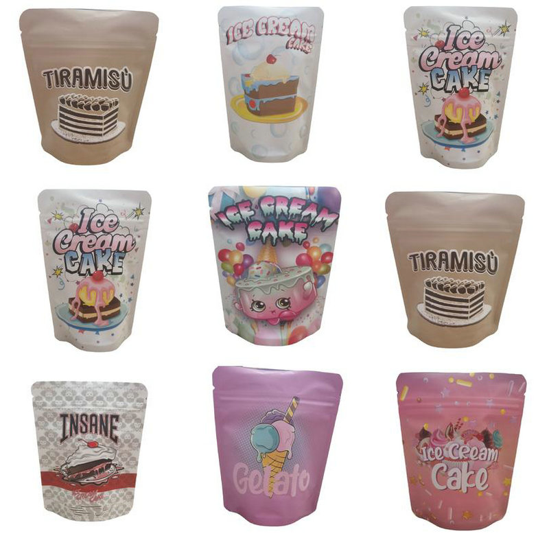 

Mylar Bags 3.5 Smell Proof Resealable Bag Jokes Up 7g 7 Gram Runtz 3.5g Gelato Packaging Ice Cream Cake Gorilla Glue jlltkJ