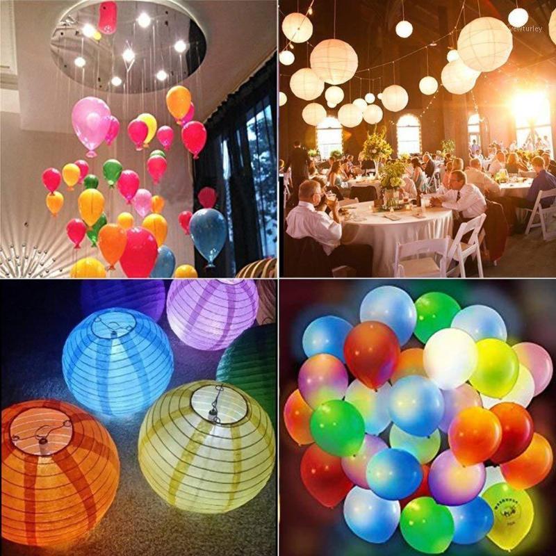 

Party Decoration LEORX 30pcs LED Lights Non-Blinking Waterproof For Paper Lanterns Balloons Floral Or Wedding Decorations (White)