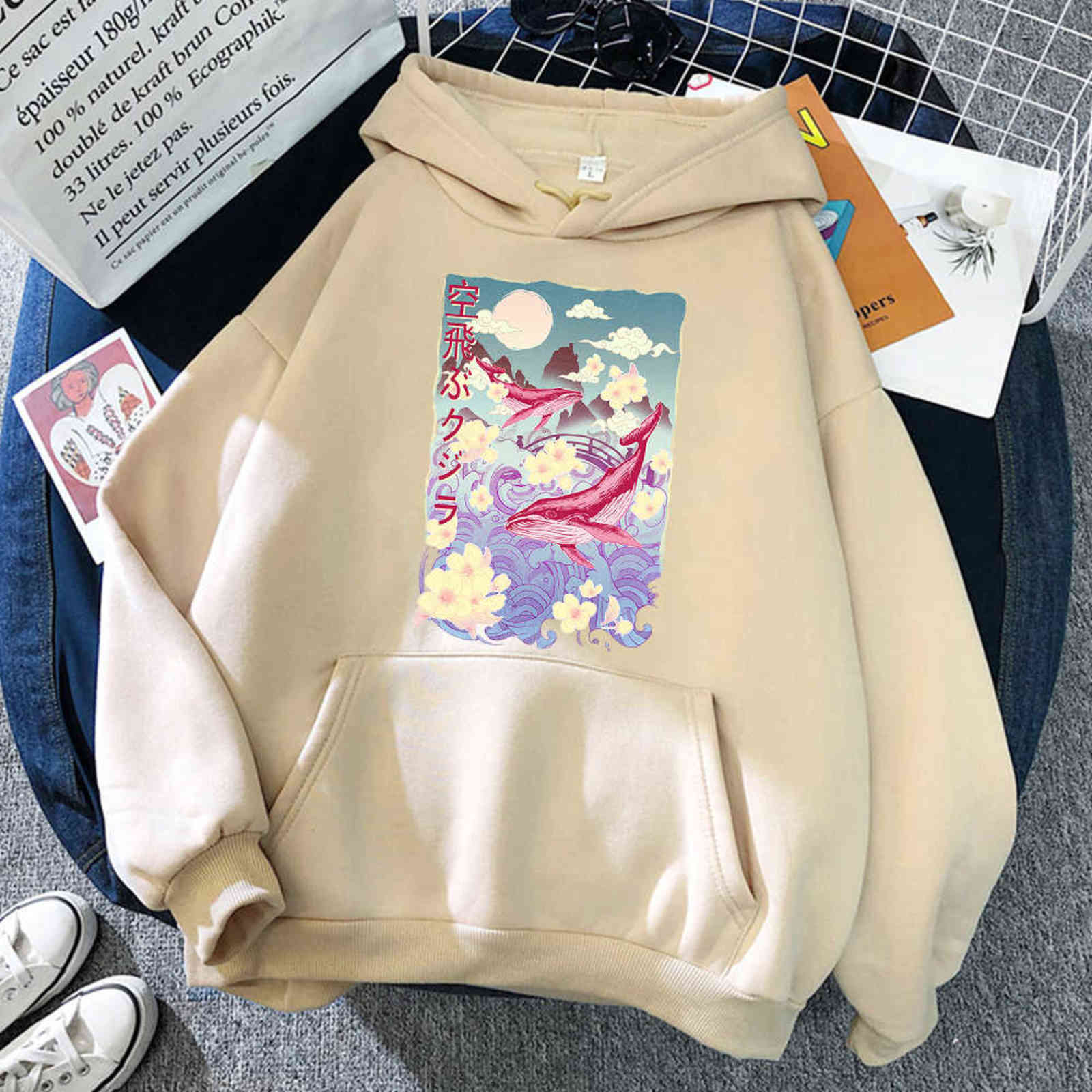 

Chinese Style Flower Sea Printing Mens Hoodie Street Harajuku Male Sweatshirt Casual Fashion Streetwear Oversize Loose Tracksuit H1105, Yellow