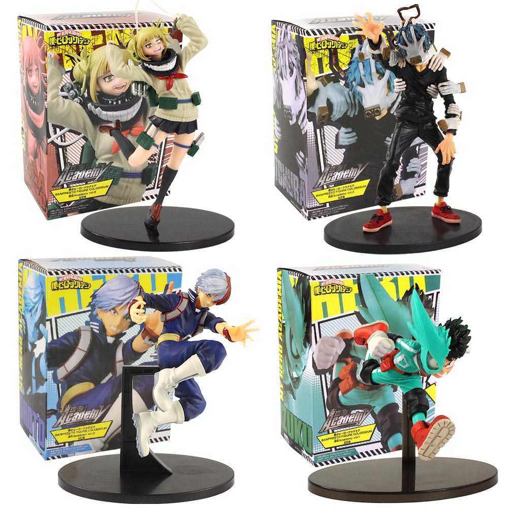 

My Hero Academia Shigaraki Tomura Himiko Toga Dabi Action Figures Anime Boku no Hero Academia Statue PVC Figurine Toys Gifts Q0722, B opp bag