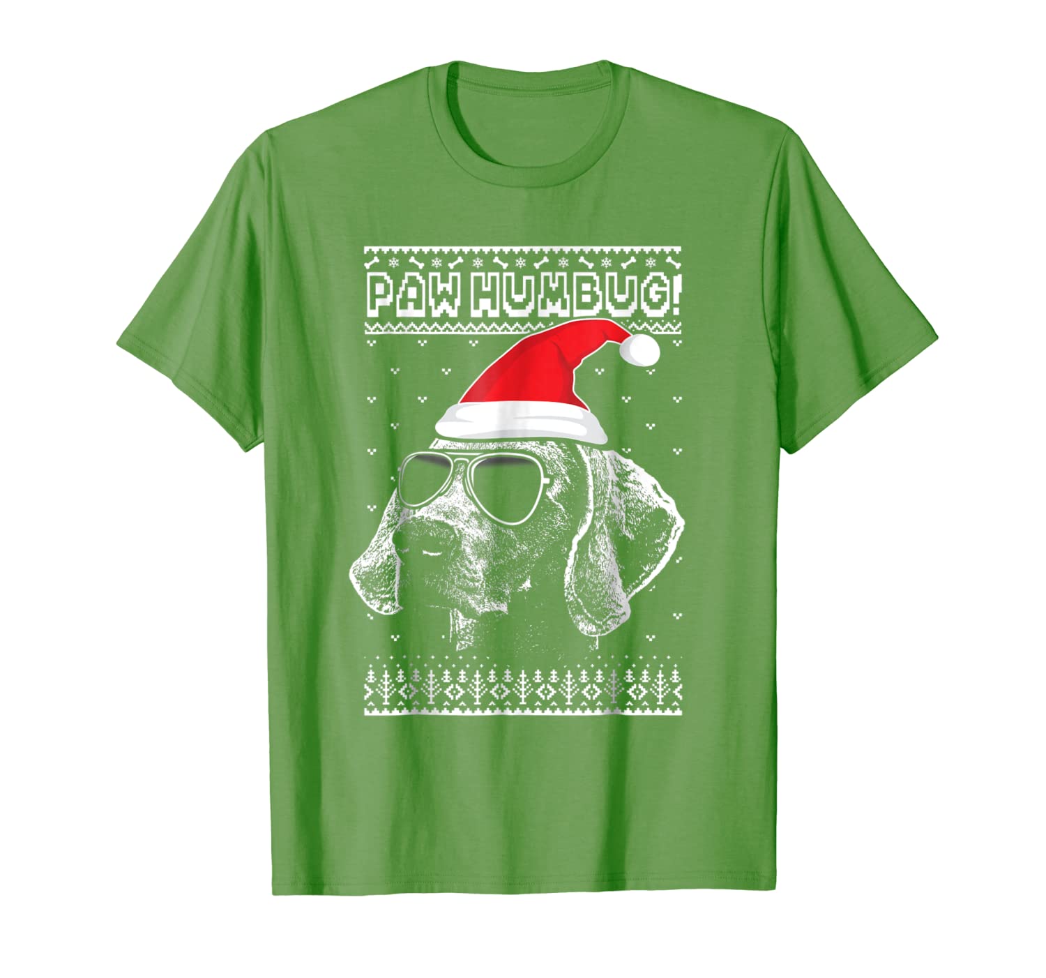 

Paw Humbug Funny Weimaraner Anti Xmas T-Shirt, Mainly pictures