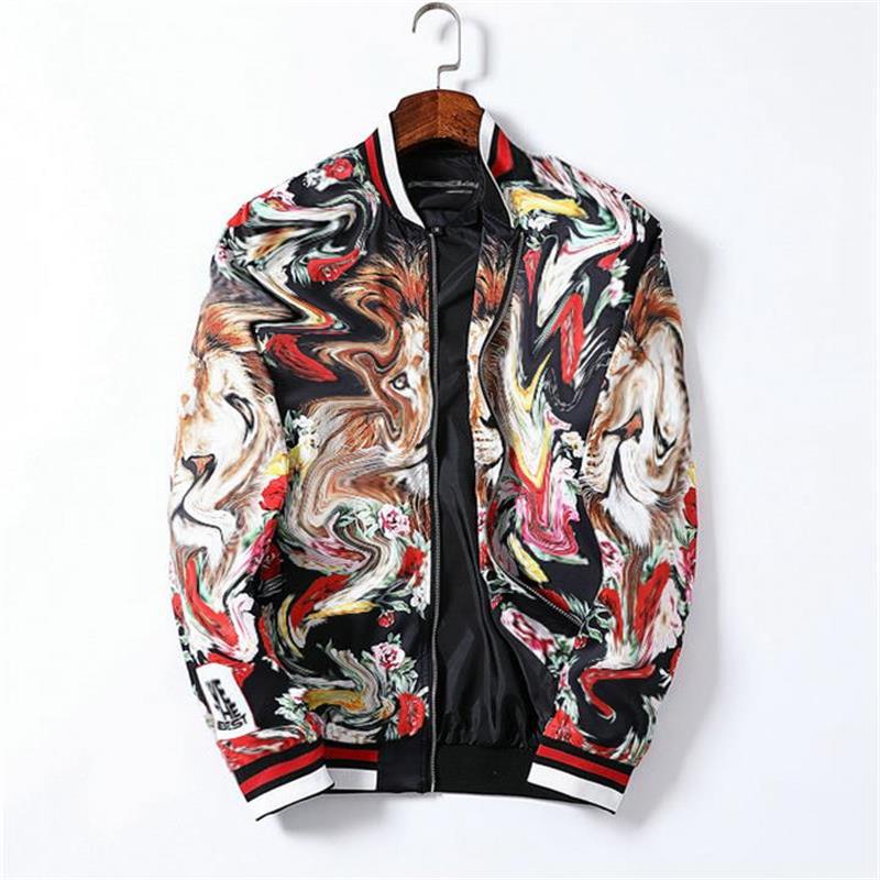 

Classic print men's jacket INSTAGRAM fashion hoodie Trench Designer Women's casual dust-proof Clothing Fall personality Charm Zpper Coat Asian size M- Ab555