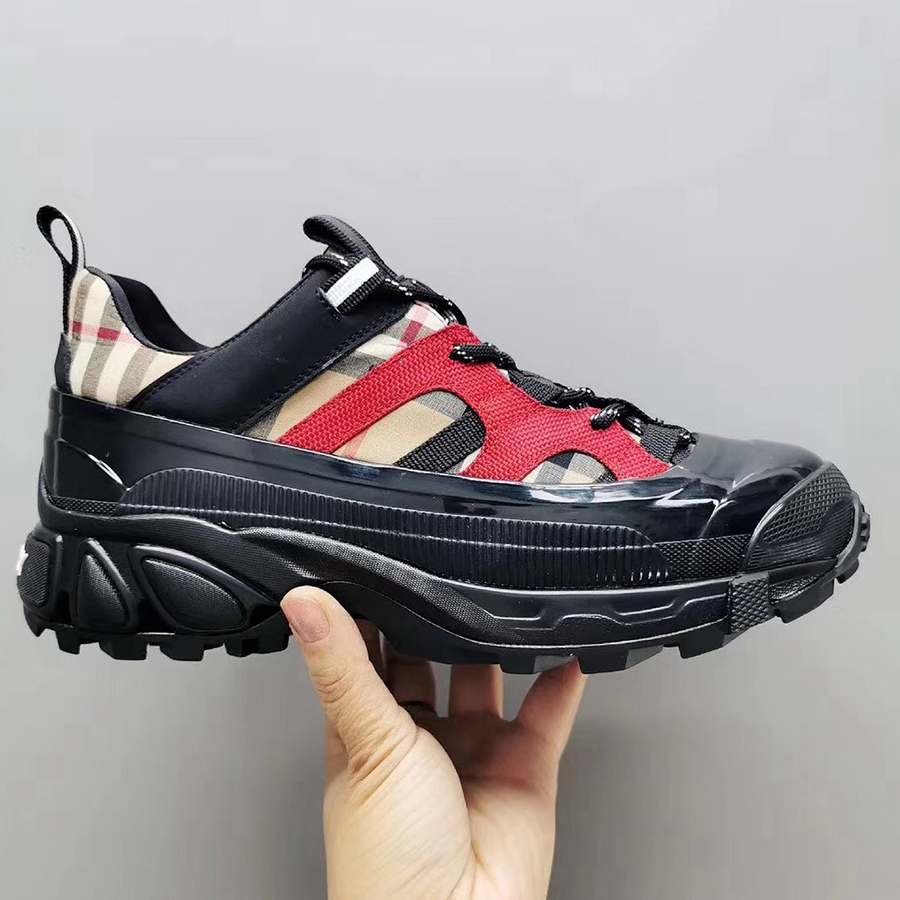 

Designer Casual shoes Fashion quality real leather Handmade Multi color Gradient Technical Fabric sneakers men women famous shoe By shoe02 01, #1