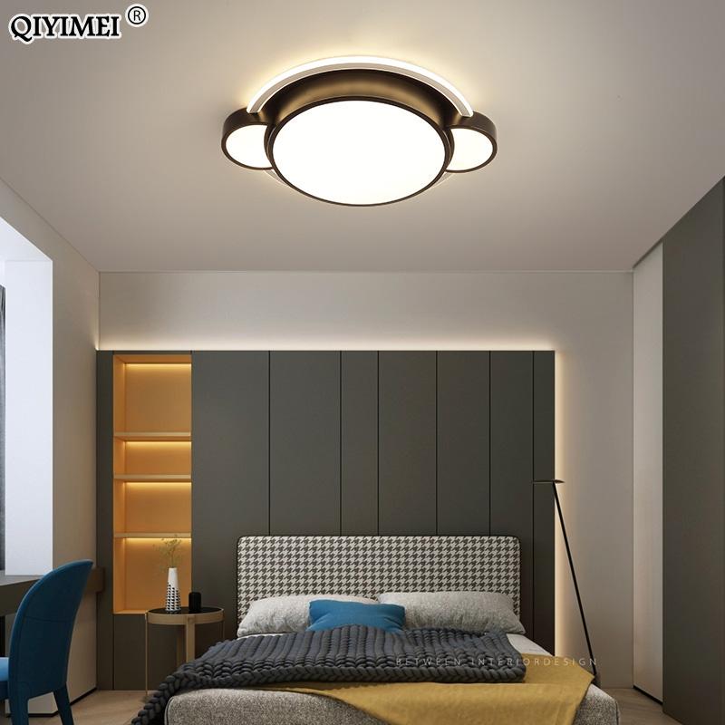 

Design LED Ceiling Light For Living Room Dining Bedroom Black Golden White Color Luminarias Para Home Lighting Fixture Lights