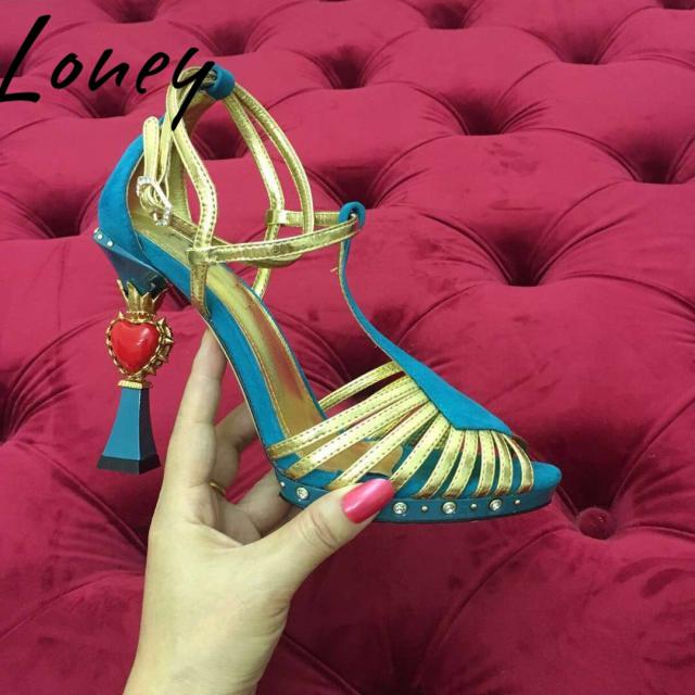 

Sandals Prowow 2021 Fashion Women's Shoes Leather Grade Mixed Colors Love, Black