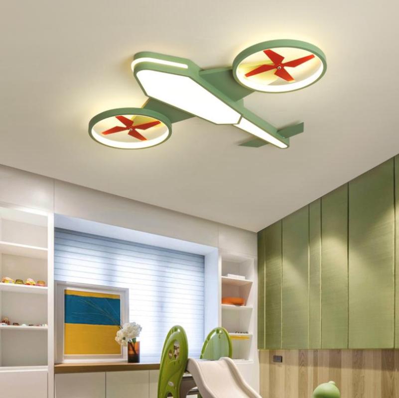 

Creative Cartoon Air Plane Kids Ceiling Light Baby Boys Girls Children Room Bedroom Lamp Nursery Decorative Lighting Lights