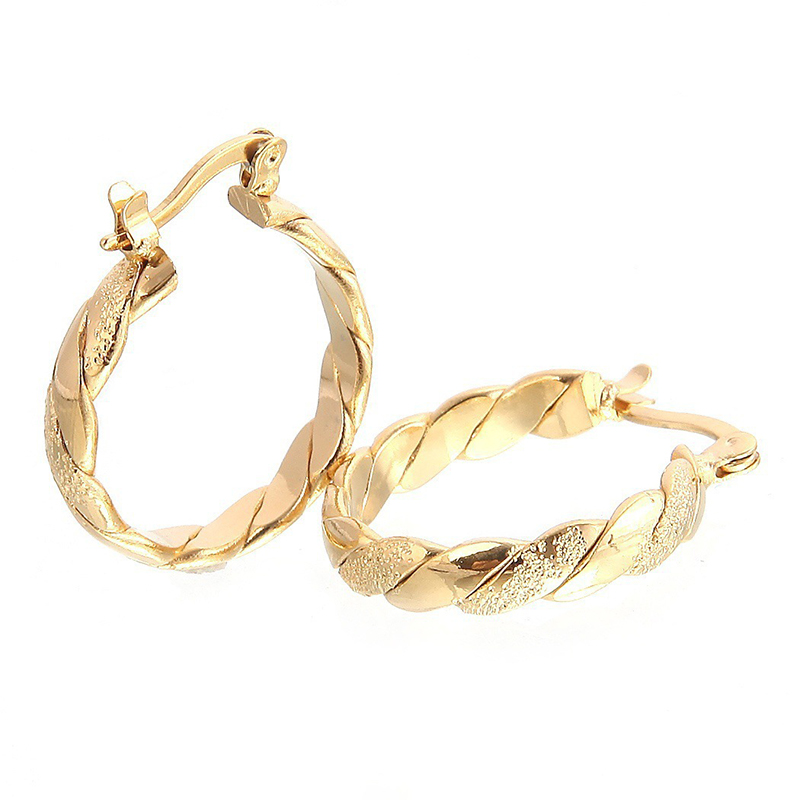 

Fashion Distortion Interweave Twist Metal Circle Geometric Round Hoop Earrings for Women Accessories Retro Party Jewelry