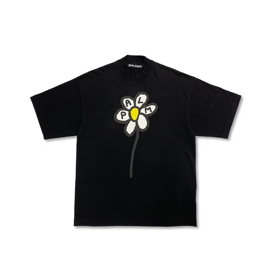 

Palm's new 2020ss Daisy angels crew neck printed Tee Shirt Short Sleeve couple's high street fashion, White;black