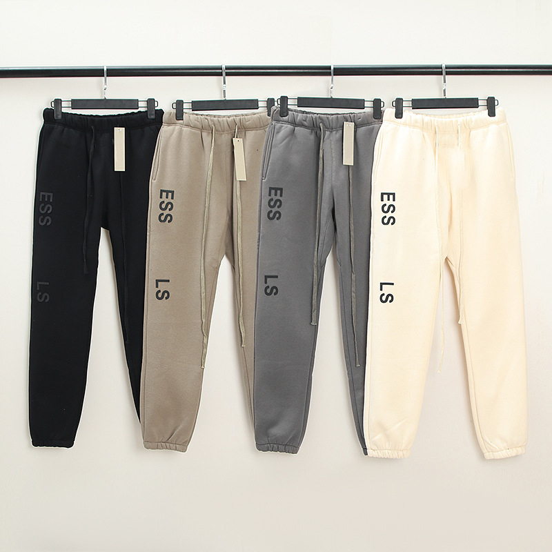 

Mens Pants Double-line Clothing Luxury Designers Cotton Relaxed Full Length Letters Elastic Waist Sports Trousers Drawstring Womens Unisex Casual Sweatpants Men