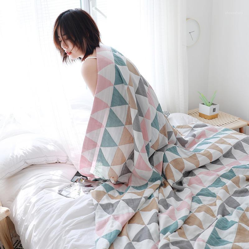 

Blankets Home Sofa Gauze Soft Comfortable Chair Couch Bedspread Patio Cover Born Swaddle Cobertor Blanket