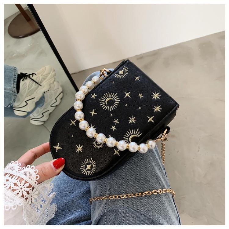 

Evening Bags Star Constellation Leather Women Fashion Purses And Handbags Crossbody Small Bag Girls Pouch Shoulder Party Pearl Clutch