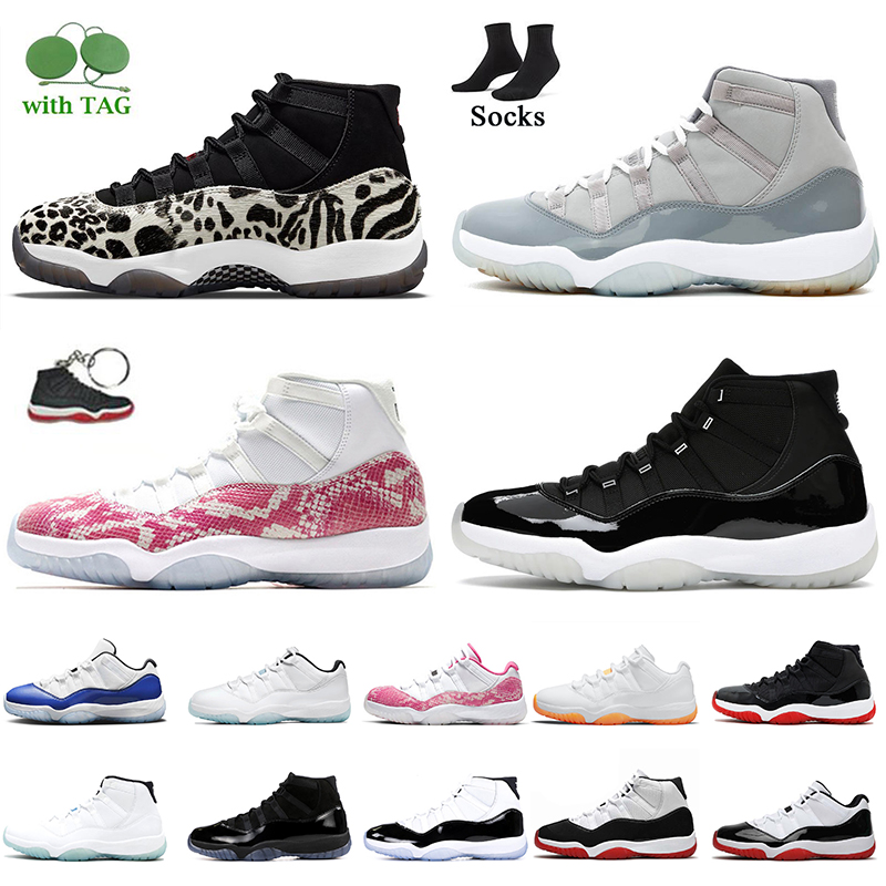 

Newest Animal Instinct 11 11s Jumpman Mens Basketball Shoes Jubilee 25th Anniversary High Bred White Cool Grey Pink Snakeskin Citrus Women Men Sneakers Trainers, C46 40-47 (4)