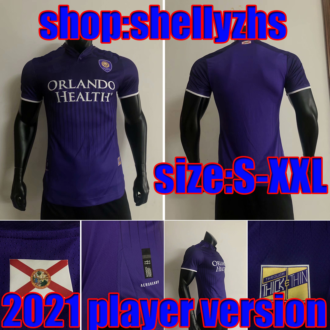 

2021 2022 Orlando City Soccer Jersey SC 21 22 player version NANI PATO DWYER AKINDELE MUELLER MOUTINHO RUAN KLJESTAN JOHNSON Football SHIRT, Image