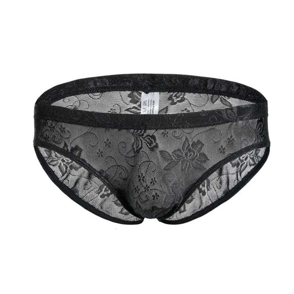 

C502 men's mesh briefs for young men, Black;white