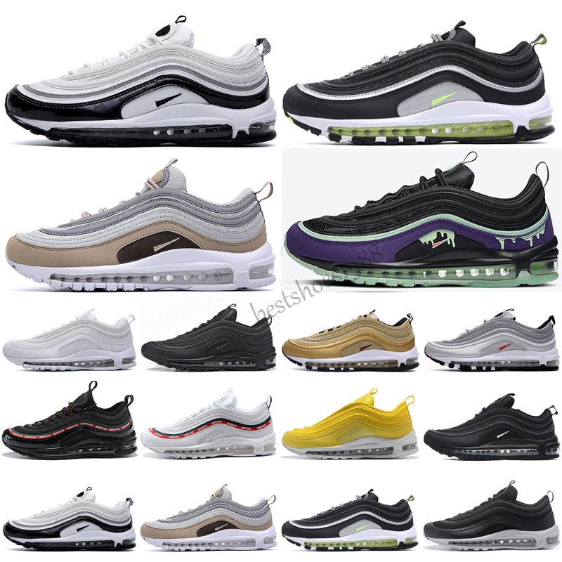 

Halloween Slime Runner Shoes Jesus Triple Black White Silver Bullet Mens Womens Blue Trainers Reflective Indigo Storm Sneakers, Color 3