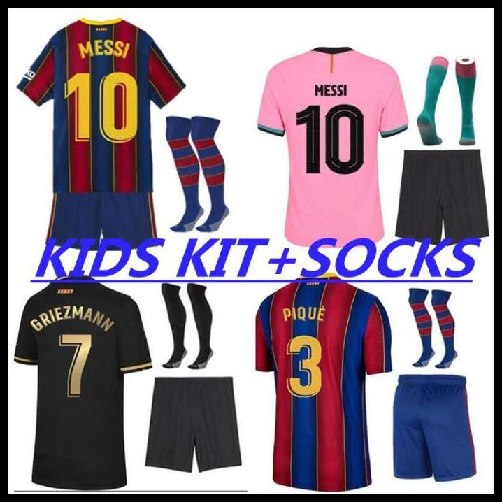 

2021 ANSU FATI Messi GRIEZMANN DE JONG PJANIC COUTINHO soccer jersey Football shirt 20 21 Sports BARCELONA adult Men + kids kit ., Black;yellow