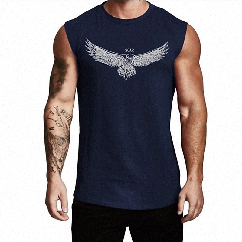 Men's Tank Top Shirt Graphic Geometric Round Neck Sports Sleeveless Tops Cotton White Black Wine P7sy#