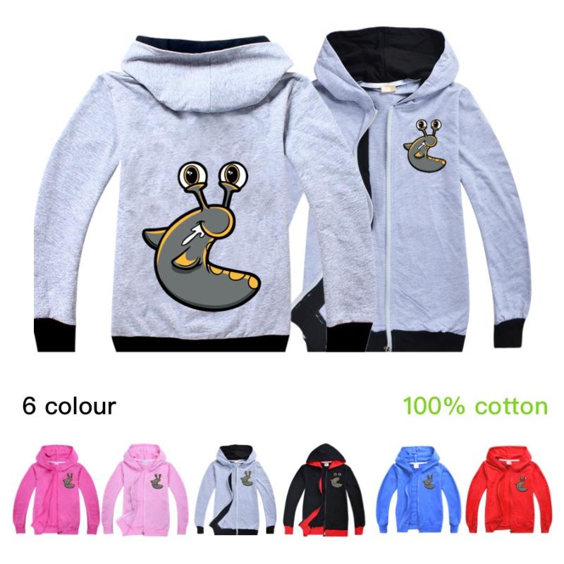 

Jackets SLOGOMAN HOODY Unisex Kid Hoodies Coat For Teen Girls Shirts Autumn Long Sleeve Sweatshirt Tops Boy Tshirts Clothes Clothing, Blue;gray