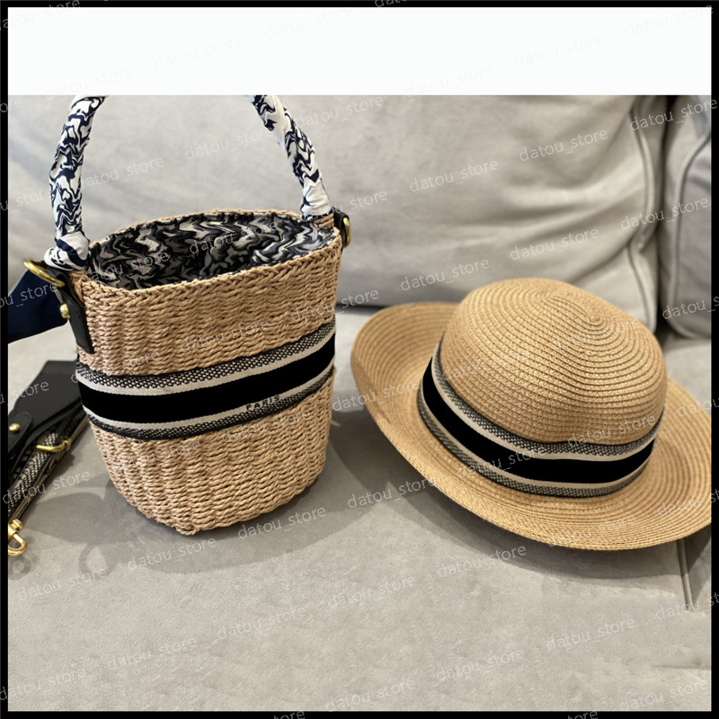 

Women Luxurys Designers Hat Crossbody 2021 Basket Totes Purses Summer Holiday Handbags Fashion Bag Bags Crochet With Shoulder Sets Bmtfr