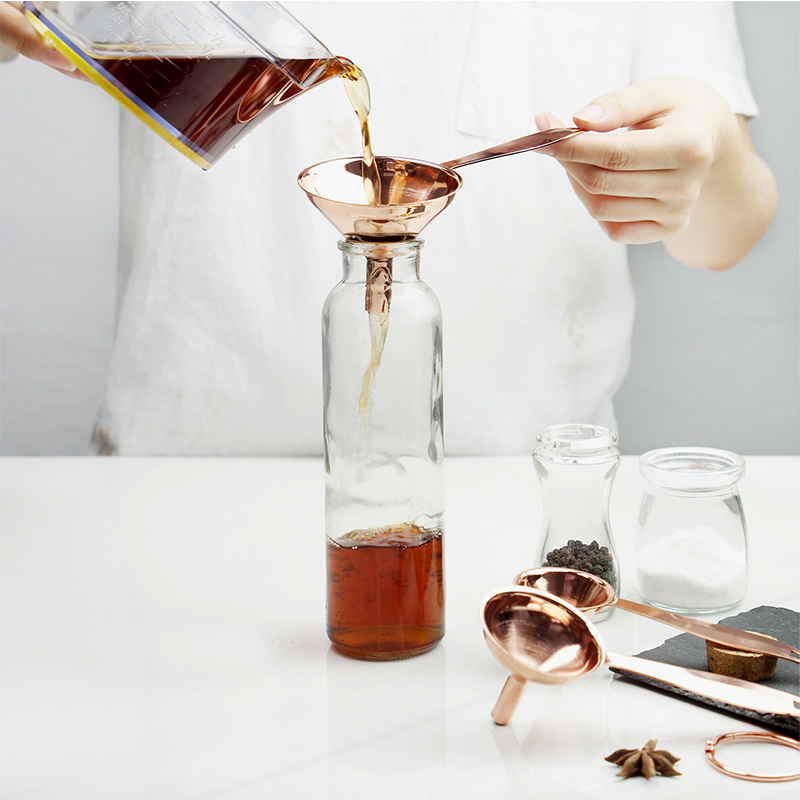 

Stainless Steel Funnels Kitchen Tools 3pcs Mini Filling Funnel,Sizes Large To Small for Transferring Essential Oils, Liquid, Fluid, Dry Ingredients & Powder TX0114