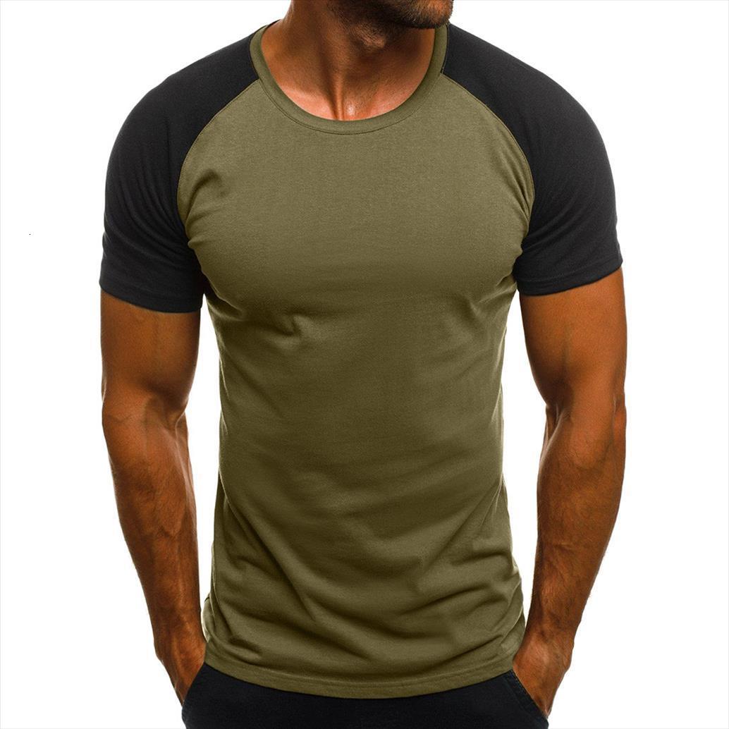 

20 fashion slim camouflage printed men t shirt short sleeve o neck tee patchwork, White;black