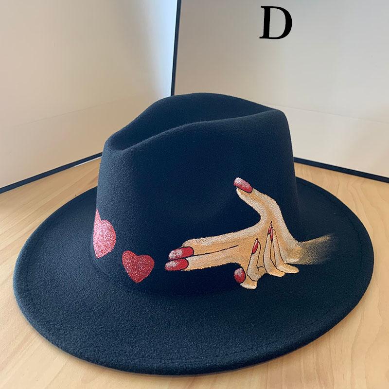 

Berets HT374 Fedora Hat Women Wide Brim Autumn Solid Formal Dress Wedding Hats Felted Classic Jazz Winter, Blue;gray