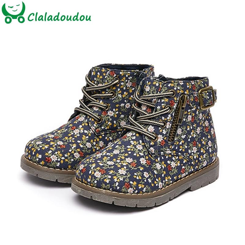 

Boots 14.5-19cm Fashion Printing Flower Boots,Thin Velvet Early Winter Spring For Children Girls, Little Girls Woman Boot, Black;grey