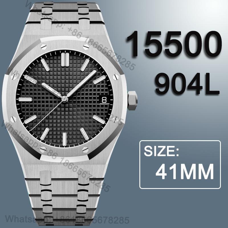 

Wristwatches Men's Automatic Mechanical Top Watch 41MM 15500 904L Super Clone Sapphire Glass Waterproof