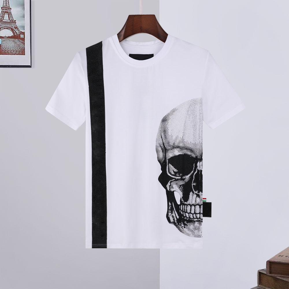

21ss Tops Men Women Designer skull Diamond T Shirts Luxury superme tshirt Hoodies coats Shorts Tee Shirt jackets jeans Jersey shoes 09, White;black