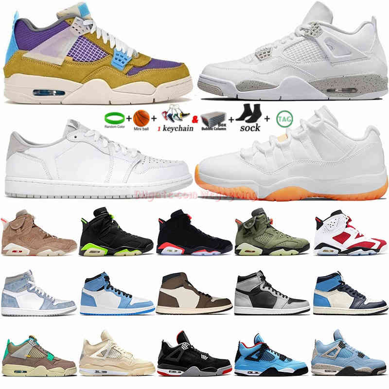 

1 High Basketball Shoes 1s Neutral Grey University Blue Hyper Royal 4 4s Desert Moss Black Cat 6 Electric Green Mens Trainers Jumpman 11 11s, 27