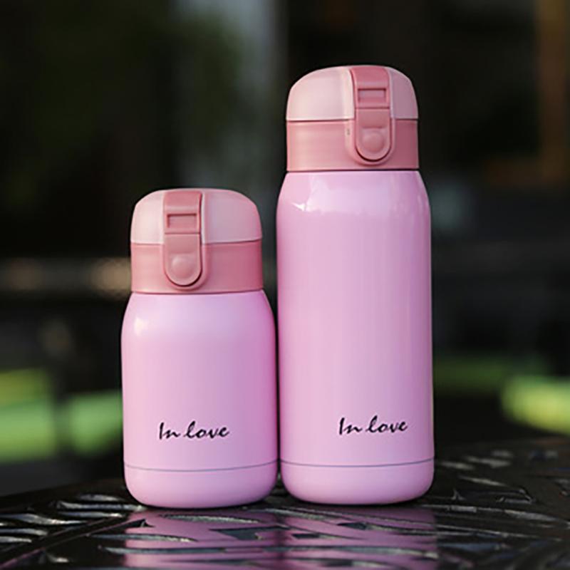 

Water Bottles Mini Stainless Steel Insulated Bottle For Children 200 / 360ml Vacuum Container Keeping Candy Cartoon Style