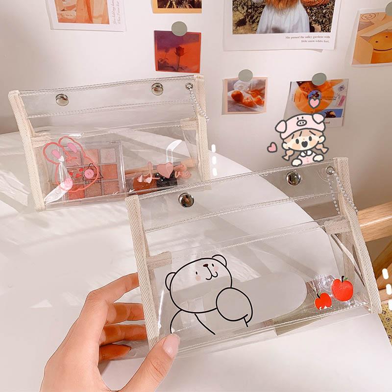 

Cosmetic Bags & Cases 10 Colors Animals Transparent Waterproof Girls PVC Bag Makeup Case Handbag Organizer Storage Pouch Toiletry Wash