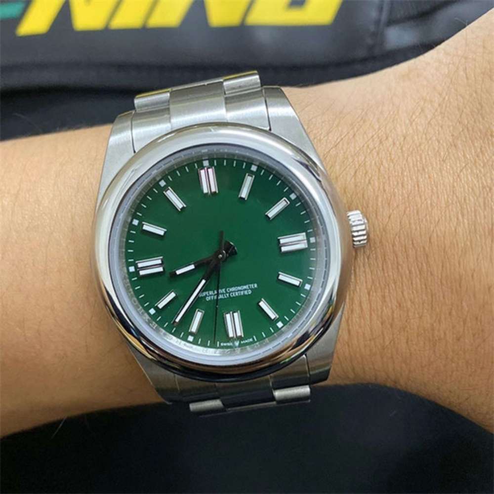 

U1 Factory ST9 Steel Mens 41mm Sapphire Glass Watch Automatic Mechanical Outdoor Sports Green Dial Stainless Oyster Perpetual Turq donatella