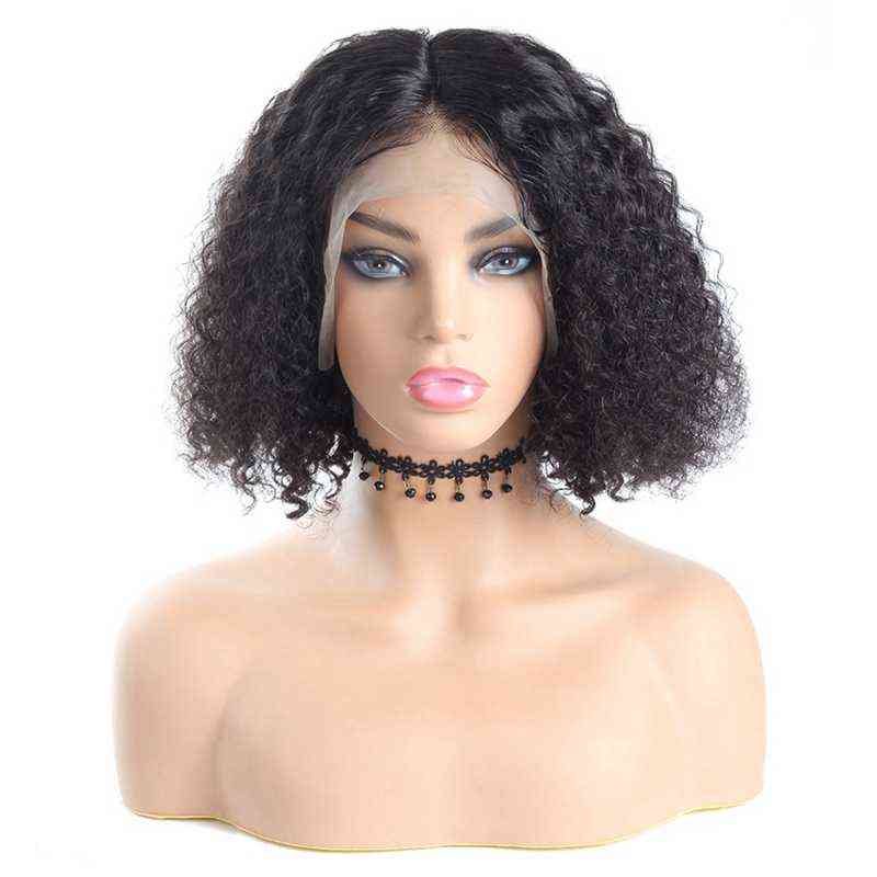 

Ishow Body Wave Short Bob Wig Remy Water 13*4 Lace Front Wig Straight Pre-Plued Brazilian Deep Human Hair Wigs for Women All Ag 8-14inch, Peruvian hair