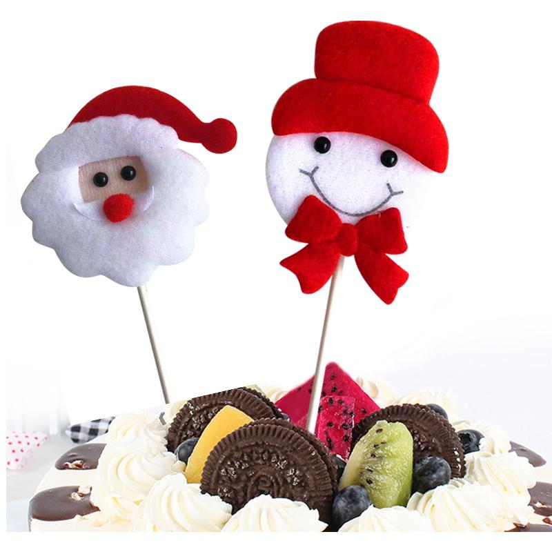 

Other Festive & Party Supplies Merry Christmas Cupcake Topper Santa Claus Resin Cake For Xmas Home Decoration 5PCS