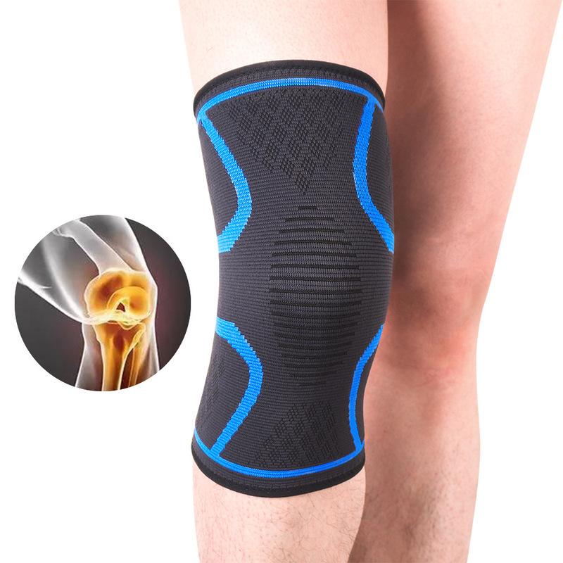 

Elbow & Knee Pads 1PCS Protector Elastic Nylon Sport Compression Brace Support For Fitness Running Basketball Volleyball, Black and blue