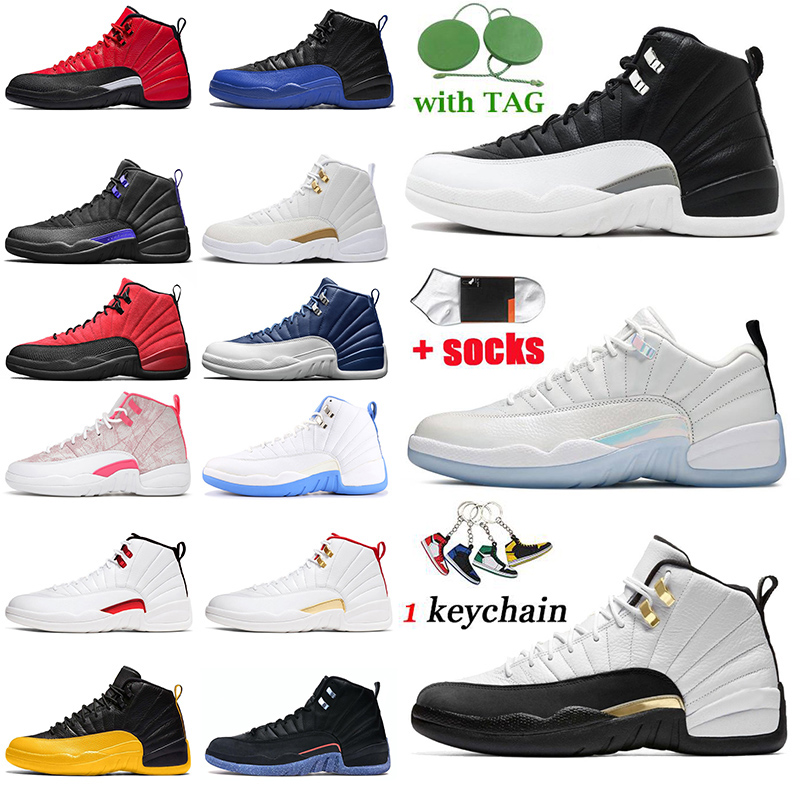 

Wholesale Mens Basketball Shoes Jumpman 12 12s Top Quality Dark Concord Reverse Flu Game University Gold Royalty Utility Twist Arctic Sports Trainers, D33 dark grey 40-47