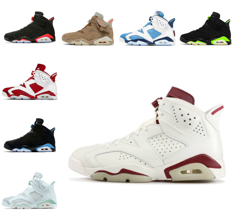

TOP Quality 2022 Jumpman Electric Green 6 6s Mens Basketball ShOes Maroon Gold Hoops Bordeaux Dmp Black Infrared Travis British Khaki Tinker Oregon Ducks Sneakers, Bubble package bag