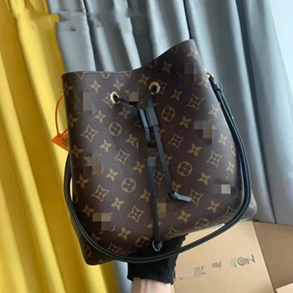 

aluxurys designers NEONOE Bucket Handbags Fashion Women's Bags old flower Purses Women Tote Brand Letter Genuine Leather Shoulder crossbody bag, ...