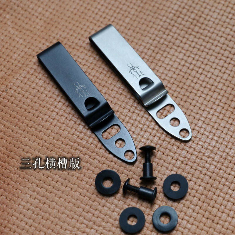 

EDC Titanium Alloy Belt Clip Kydex Plate Clips Pocket Waist Hook Buckle Tool Factory Direct Sales OT225