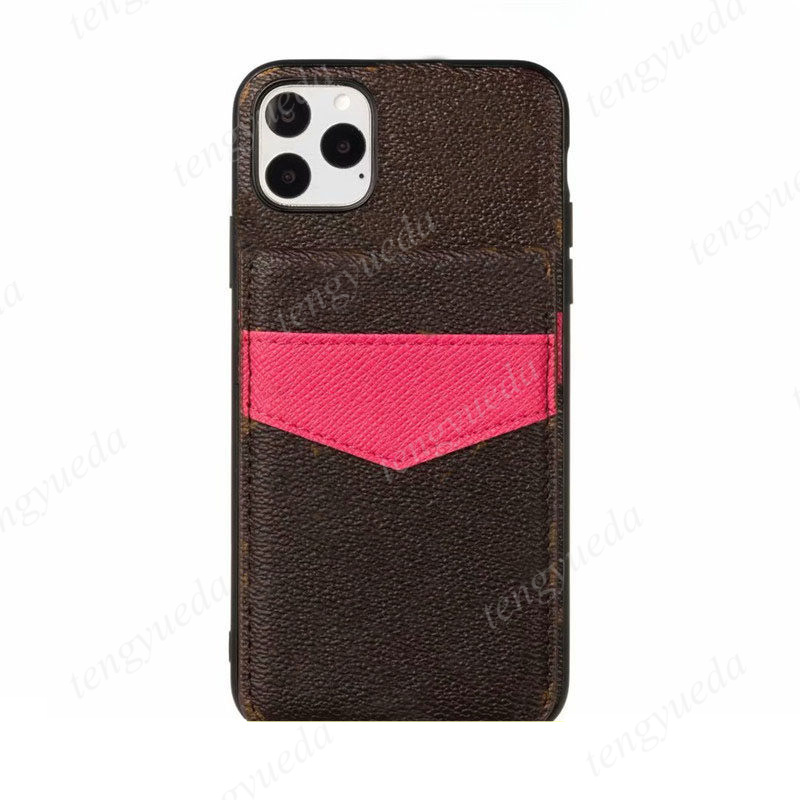 

Fashion Designer Phone Cases for iPhone 12 11 pro max Xs XR Xsmax 78 plus Leather Card Holder Pocket Cellphone Cover with Samsung note20 s20, Color 5-#v.letters