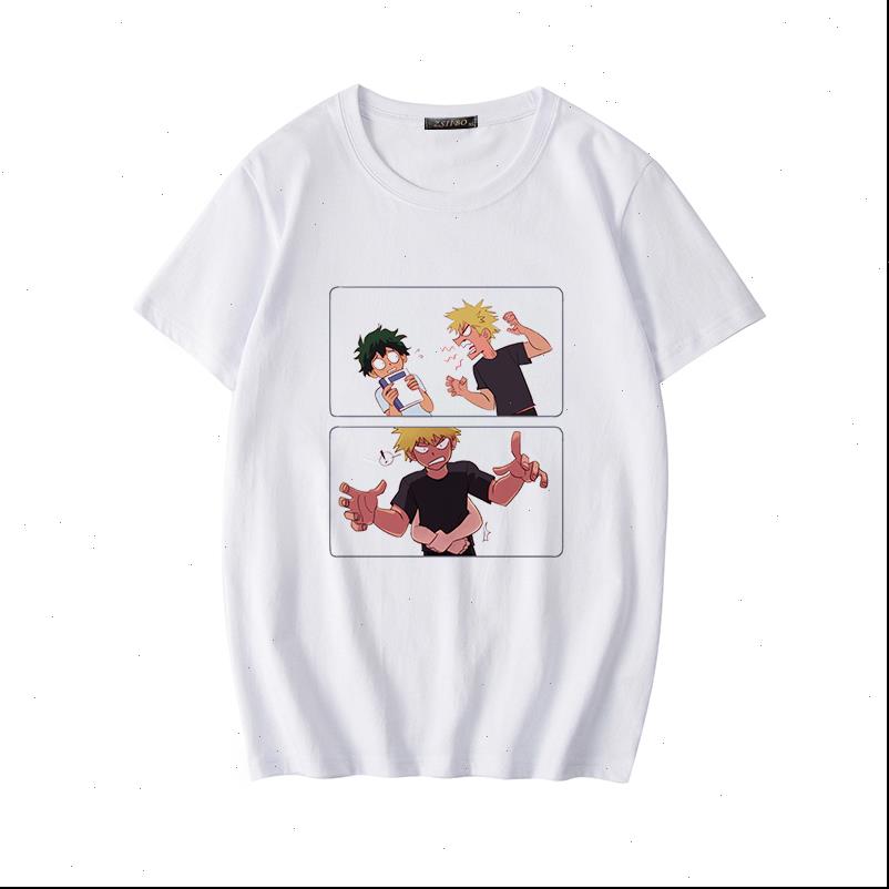 

women t shirt anime boku no hero academy cute womens my school fun costume harajuku graphic tee, White