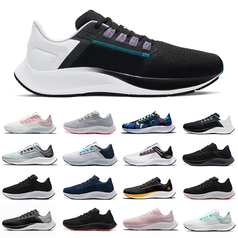 

2022 zoom Pegasus 38 mens running shoes FlyEase Black White Blue Ribbon Wolf Grey Triple Ocean Cube Pink Light gray Kelly Anna London men women trainers sports shoe, Pay for box