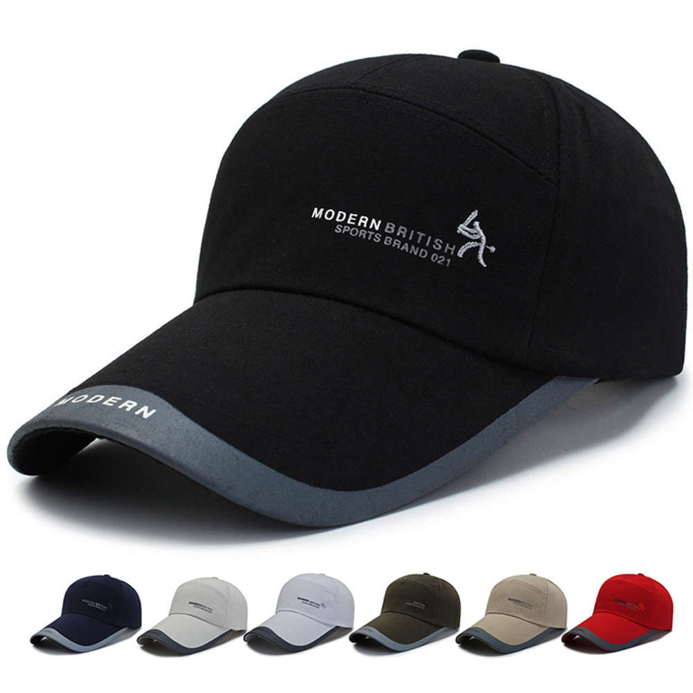 

Men's lengthened baseball cap in spring and summer, Blue;gray