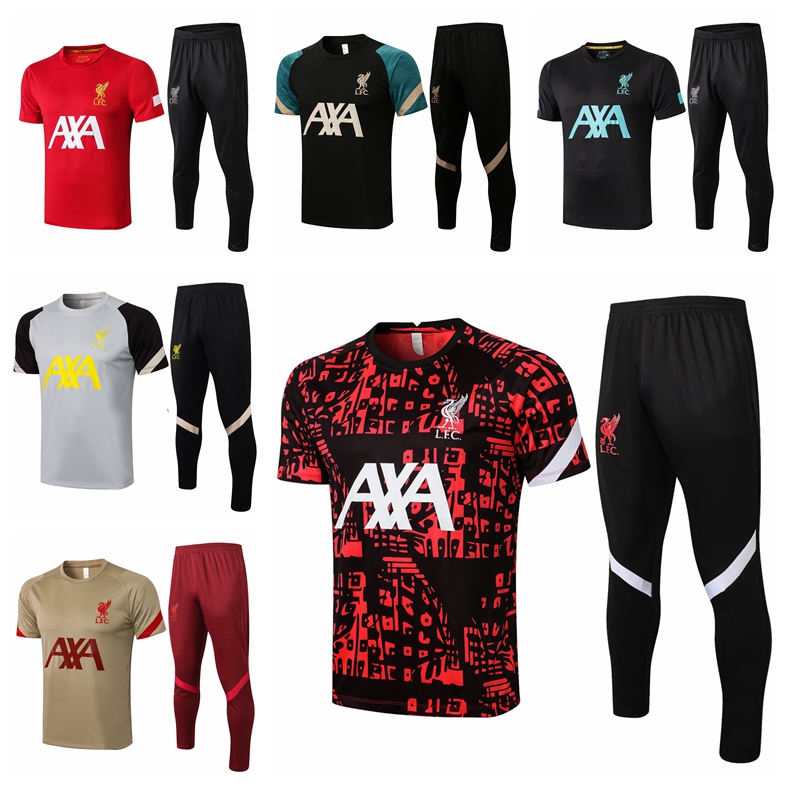 

LiverpooI 2021 LVP Polo football training suit tracksuit Men M.SALAH ALEXANDER ARNOLD Firmino Soccer Survetement Maillots de Foot Chandal Suits HC99, 11