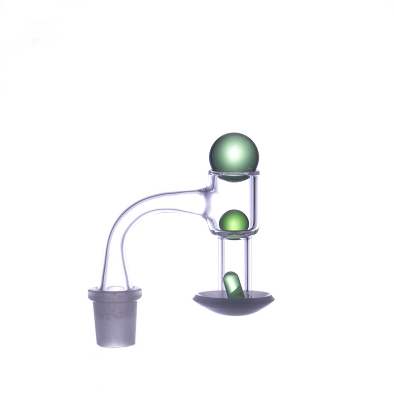 

Quartz Banger Other smoking accessories14mm 19mm male joint with two chutes bottom white for bong dab rig