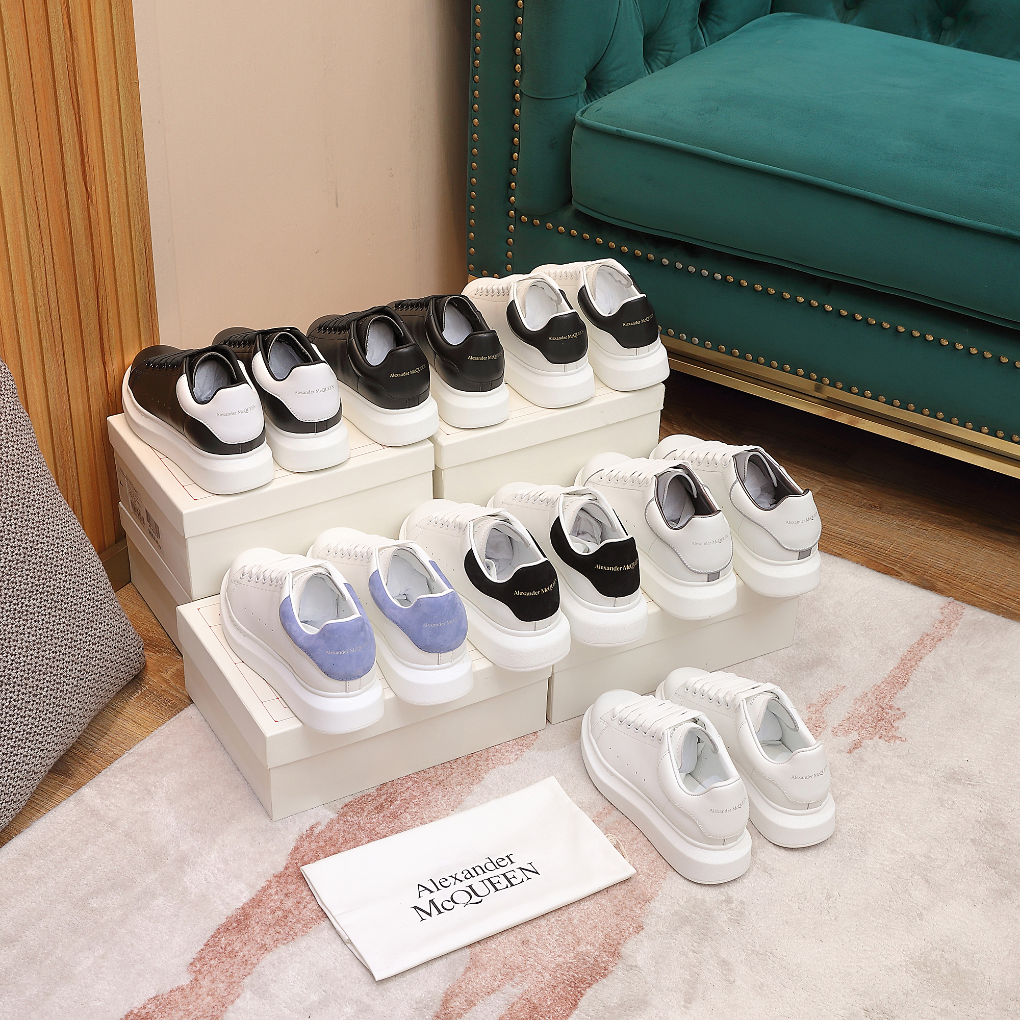 Alexander McQueen classic white shoes/ slipper 35-46