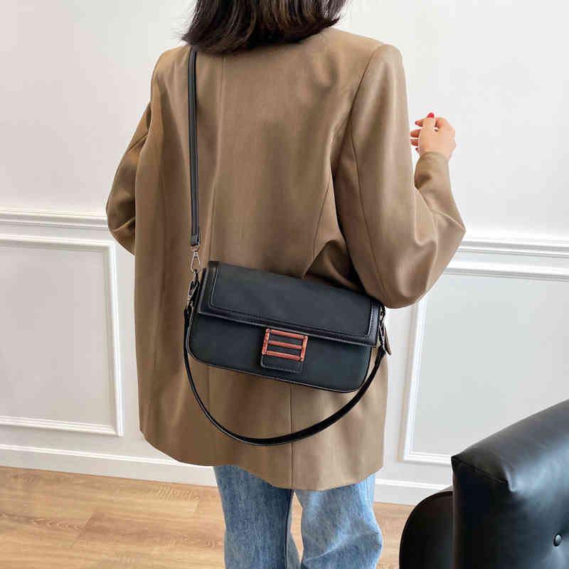 

Purses Discount winter new frosted French stick bag sling shoulder oblique span women's purse, Khaki