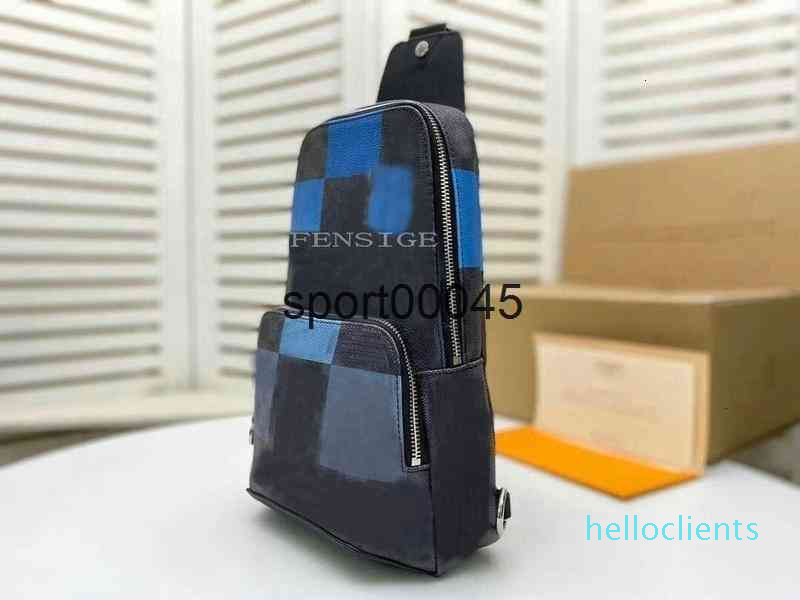 

For Men Chest Cross Color Crossbody Bags Graphite Bag Graduated Body Leather, Red