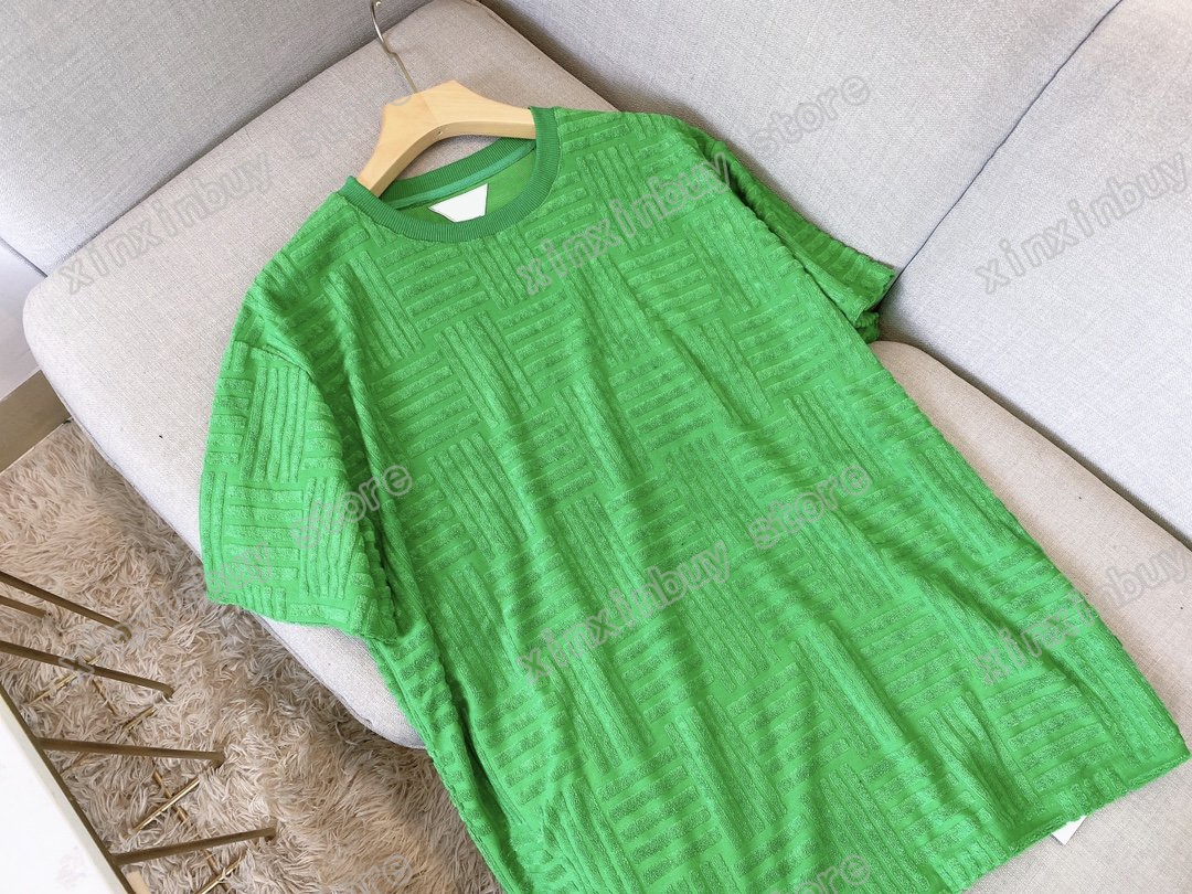 

22ss Men Women Designers T-Shirts tee Towel embroidery short sleeve Man Crew Neck paris Fashion Streetwear black white green S-XL